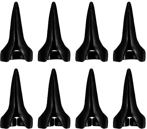 minkissy 8 Pcs Halloween False Nail Gothic Punk Style Talon Finger Ring Claw Spike Rings for Halloween Costume Cosplay Party Decoration Supplies Black