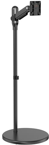 mywall TV-Ständer HT34L für 17-35 Zoll Flachbildschirme, TV-Halterung Rollbar & Höhenverstellbar, TV-Standfuss inklusive Federsystem, Monitorständer & Fernsehhalterung belastbar von 2-10 kg.