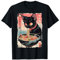 Ramen Nudeln Katze Japan Y2K Kawaii Retro Katzen Manga Anime T-Shirt