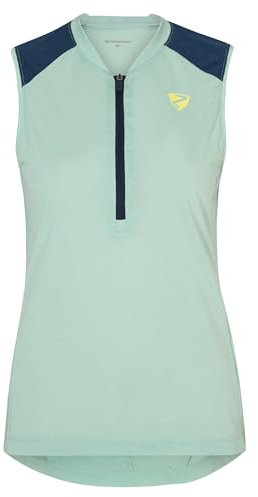 Ziener Damen NARALI Fahrradtrikot/Radtrikot - Mountainbike|Rennrad - atmungsaktiv,schnelltrocknend,elastisch,ärmellos, Light Mint, 36