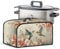 HUISEFOR Floral Hummingbird Appliance Dust Protection Slow Cooker Cover Fits Most 6-8 Quart Oval Slow Cooker Washable Small Crock Pot Cover with Mesh Pocket
