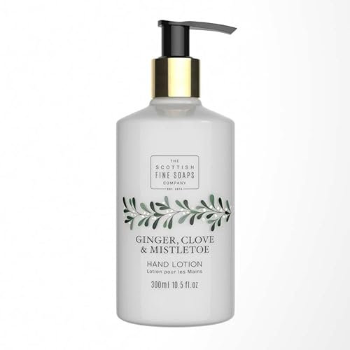 Scottish Fine Soaps Ginger, Clove & Mistletoe Hand Lotion Pump Bottle 300ml