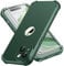 ORETECH for iPhone 15 Case 6.1 inch, with [2 Pack Screen Protector] [Camera Lens Guard] [15FT Military Grade Drop Test] 360° Shockproof Slim Fit Design Rubber Bumper Phone Cover - Green