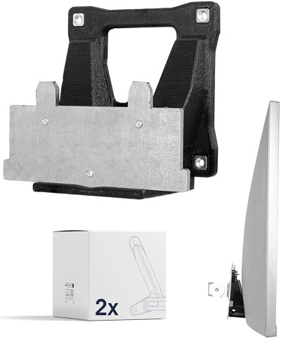 3IDEE VESA Adapter kompatibel mit Samsung Monitor (S39C, C24T550, C27T550, C32T550, S27C390, S27C392, S32C390 & mehr) - Monitor Halterung Adapter 75x75 mm - für Monitore ohne VESA Anschluss (2-Pack)