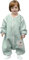 MIKAFEN Schläfsack Baby Langarm Winter kinderSchlafsack 2.0Tog,Hund Muster Baby Schlafsack mit Füßen Baumwolle Junge Mädchen Unisex ganzjahres Schlafanzug, Grüner Welpe,70/Baby Höhe 75-85cm