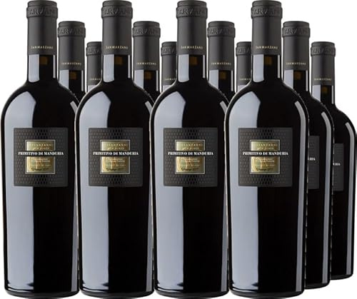 San Marzano Vini 12er Vorteilspaket Sessantanni Primitivo di Manduria DOC 2018 (12 x 0.75 l)