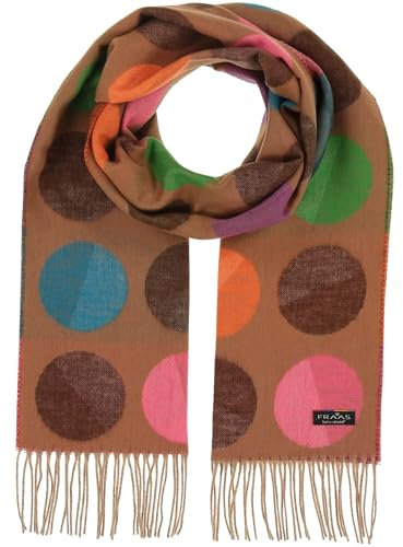FRAAS Damen Cashmink-Schal mit XXL Punkten - 35 x 200 cm - Made in Germany - Perfekt für Herbst und Winter