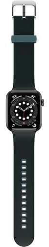 OtterBox All Day Watch Band for Apple Watch Series 10/9/8/7/6/SE 2nd gen/SE 1st gen/5/4-44mm/45mm/46mm, Replacement Durable Soft Touch Silicone Strap for Apple Watch, Green/Blue