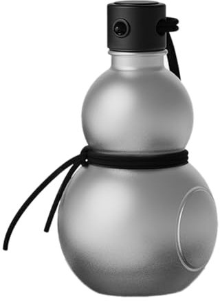 Qussedser Gourde chinoise d'inspiration rétro 900 ml Gourde de sport Argent