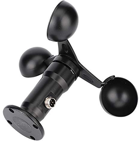 Impuls Signal Wind Sensor Aluminium Legierter Wind Geschwindigkeit Sensor Anemometer, ABS Geschwindigkeit für Erkennung, mit 360-Grad-Messung,