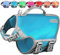 VIVAGLORY Neoprene Schwimmweste Hund, Rettungsweste Hund für Bootfahren, Schwimmweste, Schwimmhilfe & Leichte, M, Türkis