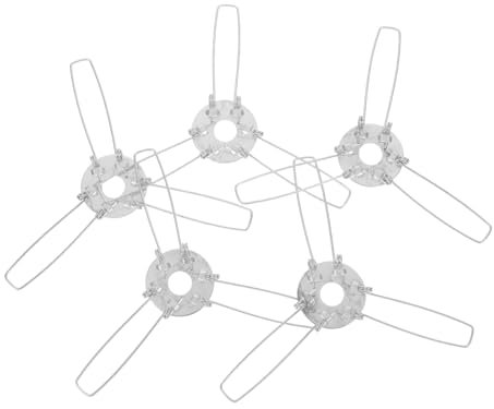 TOPPERFUN 5stücke Lampenschirm-federklammern Für Downlight-zubehör Metall-lampenschirm-fixatoren Diy-halterungen Für Beleuchtungskörper Und Lampen-hardware