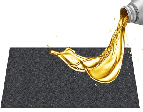 Garagen-Bodenbelag | Wasserdichter Filz-Garagenteppich, Ölverschmutzung, Bodenmatte, Rutschfester Bodenbelag, waschbar, Wartungspad für Reparaturarbeiten
