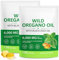 Capsules d'huile d'origan, huile d'origan 240 gélules 2 en 1 6000 mg avec huile de nigelle biologique 200 mg et 165 mg de carvacrol | Pressé à froid | Soutien du système immunitaire