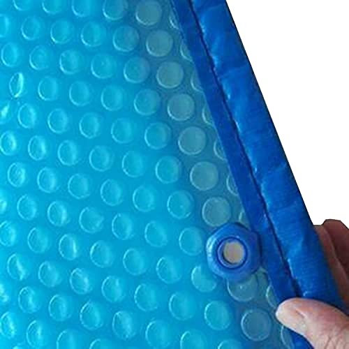 Solar-Poolabdeckung, 3 Fuß/5 Fuß/6 Fuß/10 Fuß/13 Fuß/16 Fuß breit, blaue rechteckige Solar-Heizdecke mit Blasen für eingebaute Pools, Aquarien, Blasenseite zeigt nach unten im Pool (2 m x 4 m (6 Fuß