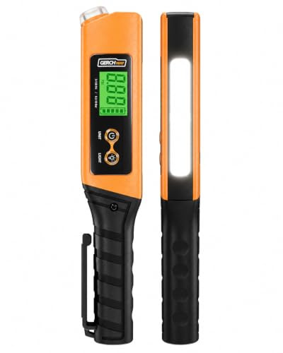 2-in-1 Digital Tire Pressure Gauge with Magnetic LED Work Light, USB Rechargeable, Lab Tested Air Gauge, 150 PSI