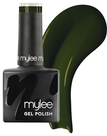 Mylee Gel Nail Polish 8ml [Abyss] - UV/LED Soak-Off Nail Art Manicure | Pedicure for Professional, Salon & Home Use [Green Range] - Long Lasting & Easy to Apply