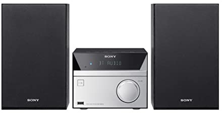 Sony CMT-SBT20 12W Black,Silver - home audio sets (Black, Silver, AC, Classic, Flat, Hip hop, Jazz, Pop, Rock, DAB, FM, Digital, 87.5 - 108 MHz) (Renewed)