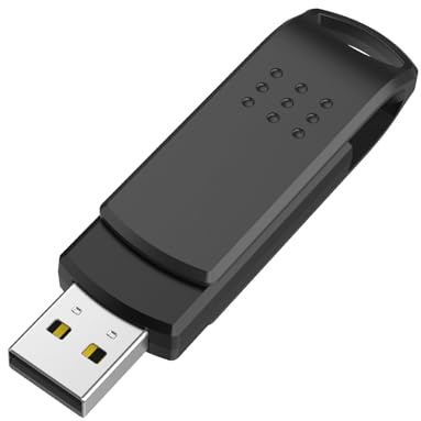 KEXIN USB Stick 64GB, Speicherstick USB 2.0, Metallgehäuse, 360° Drehbar, Kompatibel mit PC Auto TV