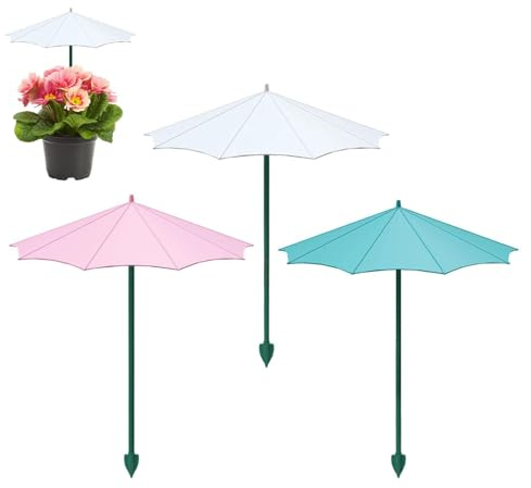 3stk Klein Pflanzenschirm, 34x26.5 Cm Tragbare Pflanzenschirme Für Outdoor Pflanzen, Regenschutz Sonnenschutz Pflanzenschirme Für Draußen Balkon Garten Blumenkästen, Regenschirm Sonnenschirm