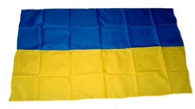 Fahne/Stockflagge Ukraine 30 x 45 cm Flagge