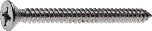 Senk-Blechschraube DIN 7982C, 6,3x70 Edelstahl A2 Werkstoff:Edelstahl A2 D:6,3mm L:70mm Dk:12,4mm