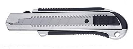 Ausonia - Cutter in metallo con lama intercambiabile da 25 mm