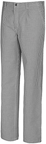 BP Gourmet 1353-910-18 Koch-/ Bäckerhose - Gummizug am Rücken - Reine Baumwolle - Normale Passform - Größe: 58 - Farbe: blau-weiß Hahnentritt