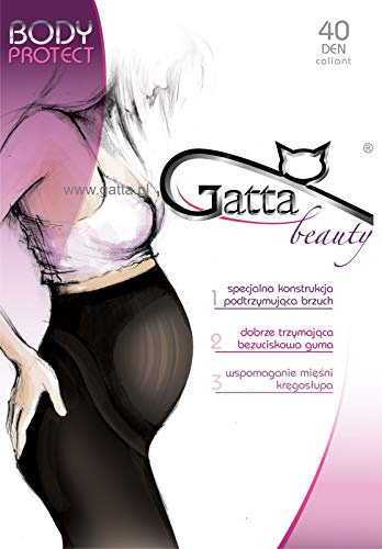Gatta Body Protect 40den – Collant per donne incinte con speciale mutandina morbida molto elastica opaca