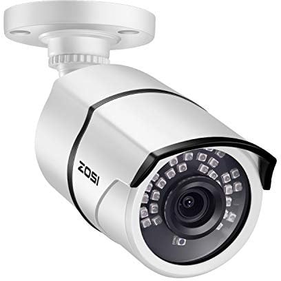 ZOSI 1080P 2MP Bullet Kamera Überwachungskamera 3.6mm Linse,Wetterfest, 36M Nachtsicht, IP66 Metallgehäuse