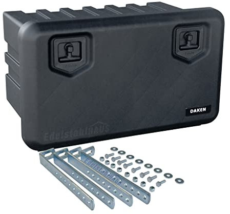 LKW Staukasten 858x522x500mm, 134 Ltr + Vertik. Halter Staubox Daken A130+VH401