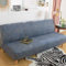 Topchances Sofabezug ohne Armlehnen, Polyester-Spandex, Futon-Schonbezug, rutschfest, elastisch, vollständig faltbar, Couch, Sofa, universal, passgenauer Sofabezug, Möbelschutz, Leinenblau