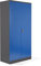Schrank & Stuhl XXL Werkzeugschrank – Werkstattschrank mit 4 höhenverstellbaren Fachböden, Stahlschrank für Werkzeuge, 195 x 92 x 60 cm (H x B x T), Anthrazit/Blau