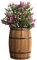 XJJUN Blumenfässer, Retro-Weinfässer Aus Karbonisiertem Holz Und Holzfässer Zum Pflanzen Von Blumentöpfen, Zur Dekoration des Innenhofs Bei Gastfamilien (Color : Wood, Size : 18x24x25cm)