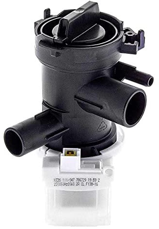 MIRTUX Kit da 1 Pompa Scarico Lavastoviglie Compatibile con Bosch, Balay e Siemens - Codice Sostituzione: 165261 - Pompa Scarico Lavastoviglie Balay