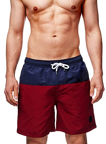 Indicode Herren Pruitt Badehose Badeshorts mit 3 Taschen und Tunnelzug