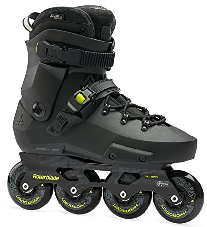 Rollerblade Twister XT Herren Erwachsene Fitness Inline Skate, Black/Lime, Urban Performance Inline Skates, 6/6.5