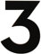 HASWARE House Number 3 inch (7.5 cm) Self Adhesive Letters Apartment Door Numbers Street Address Plaque Home Stylish Decor, Acrylic(3, Black)