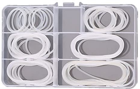 CONPHERON 60 Stück O-Ring-Dichtungs-Set Nylon-Unterlegscheiben-Dichtungen Sortiment Set in 6 Größen M26 M31 M36 M41 M46 M56 mit Aufbewahrungsbox