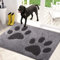 PURRUGS Schmutzfang-Fußmatte, 81,3 x 119,4 cm, rutschfest, maschinenwaschbar, Mikrofaser, Eingangsteppich, Hunde-Fußmatte, super saugfähig, Willkommensmatte für schlammige, nasse Schuhe und Pfoten,