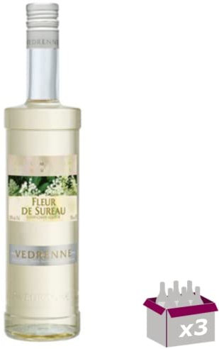 Lot de 3 Vedrenne - Liqueur de fleur de sureau 20° - 70cL