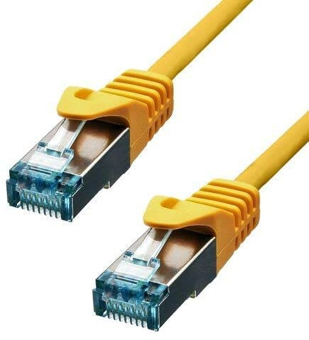 PROXTEND S/FTP CAT6A LSZH AWG 26 CU Yellow 0.75M
