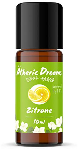 Ätheric Dreams | Zitrone | Reines ätherisches Öl | 100% Naturrein für Aromatherapie, Massage & mehr | Für Duft Diffusor, Badezusätze & Co | 10ml