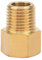 Dusch Schlauch Adapter Bsp zu NPT Adapter, Messing Rohr Verschraubung Adapter für Druck Messgerät BSPT Männlich zu NPT Weiblich (1/4 BSPT Außengewinde auf 1/4 NPT Innengewinde)