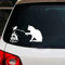 MACMRD Auto Aufkleber 15 * 8Cm Cat Fries A Mouse Cartoon Graffiti Auto Aufkleber Aufkleber Für Stoßstange Fenster Windschutzscheibe