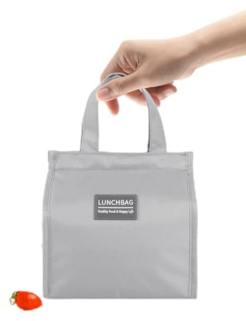 Runmeihe Small Insulated Lunch Bag for Women Men Kids, Reusable Leakproof Thermal Lunchbox Container for Office Work School Beach Travel Picnic