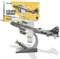Piececool 3D Puzzle Metall Flugzeug Modell B-29 Bomber Superfestung, 3D Metall Puzzle für 340 Edelstahl, Ganzes Metall, 1:1 Wiederherstellen, Geburtstagsgeschenk, Modellbausatz Erwachsene, 150 Teile