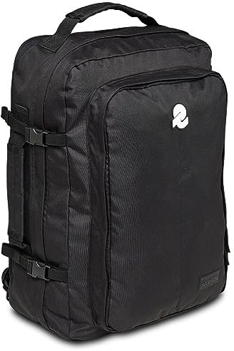 Invicta Freeway Rucksack Daypack Tagesrucksack schwarz mit Laptopfach Business Rucksack Reiserucksack Handgepäck Kabinenrucksack Kofferrucksack Uni, Arbeit für Damen & Herren 41 LT
