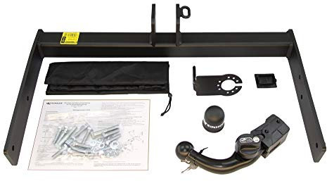 Steinhof Anhängerkupplung abnehmbar für VW Transporter T5 V Kasten Minibus 07/2011-05/2015 (mit Vorbereitung) mit spezifisch E-Satz 13-polig