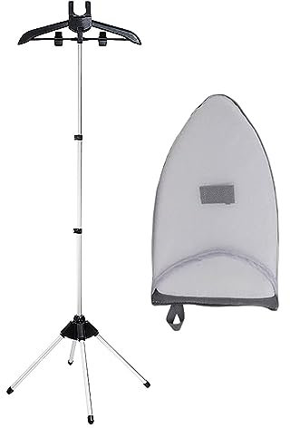 Perchas para Plancha de Vapor, Soporte de Planchado Vertical Telescópico con Guantes de Planchar, Soporte de Mano para Vaporizador de Ropa, Perchas para Planchar Vertical, Soporte de Vapor para Ropa